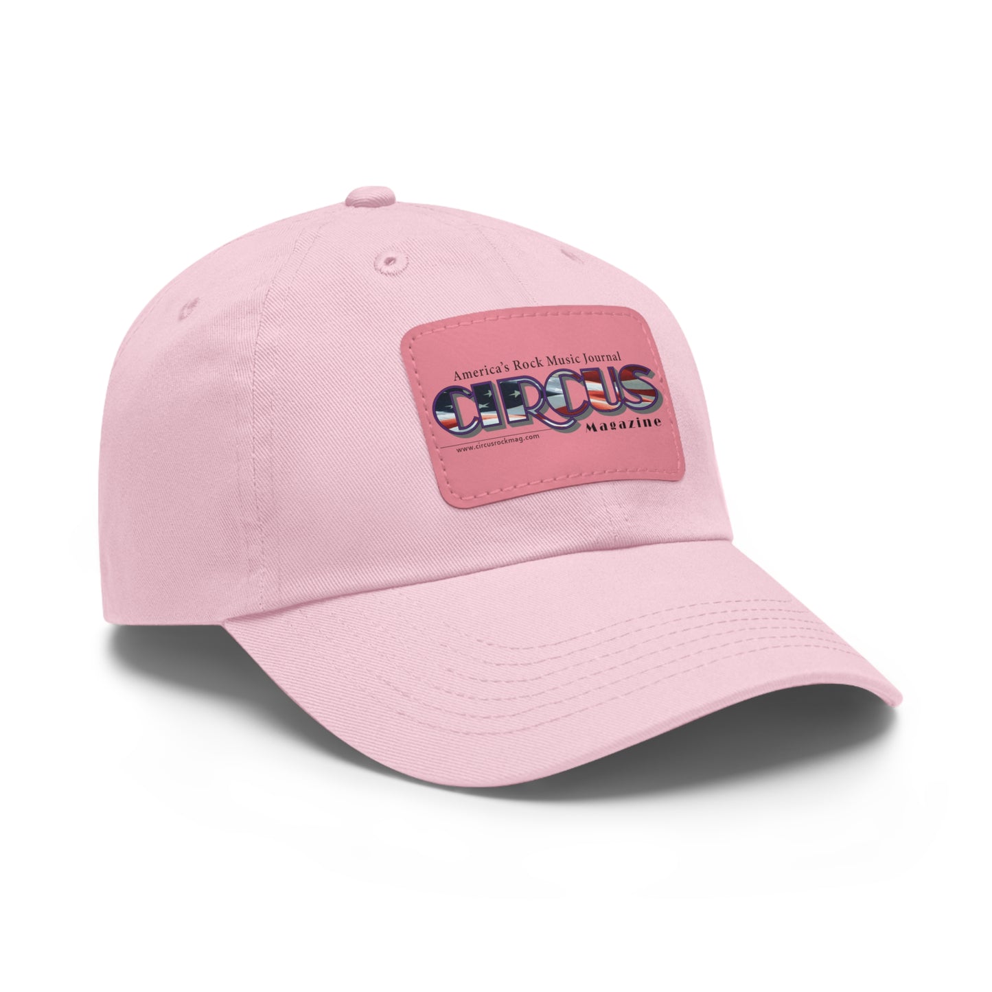 Patriotic Dad Hat with Leather Patch