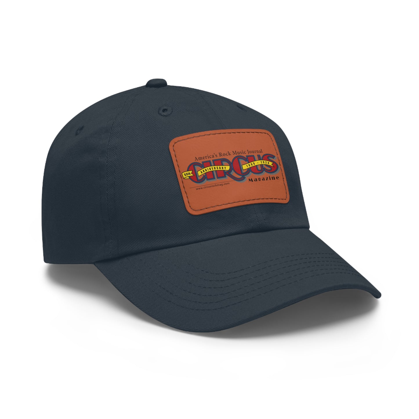 55th Anniversary Dad Hat with Leather Patch