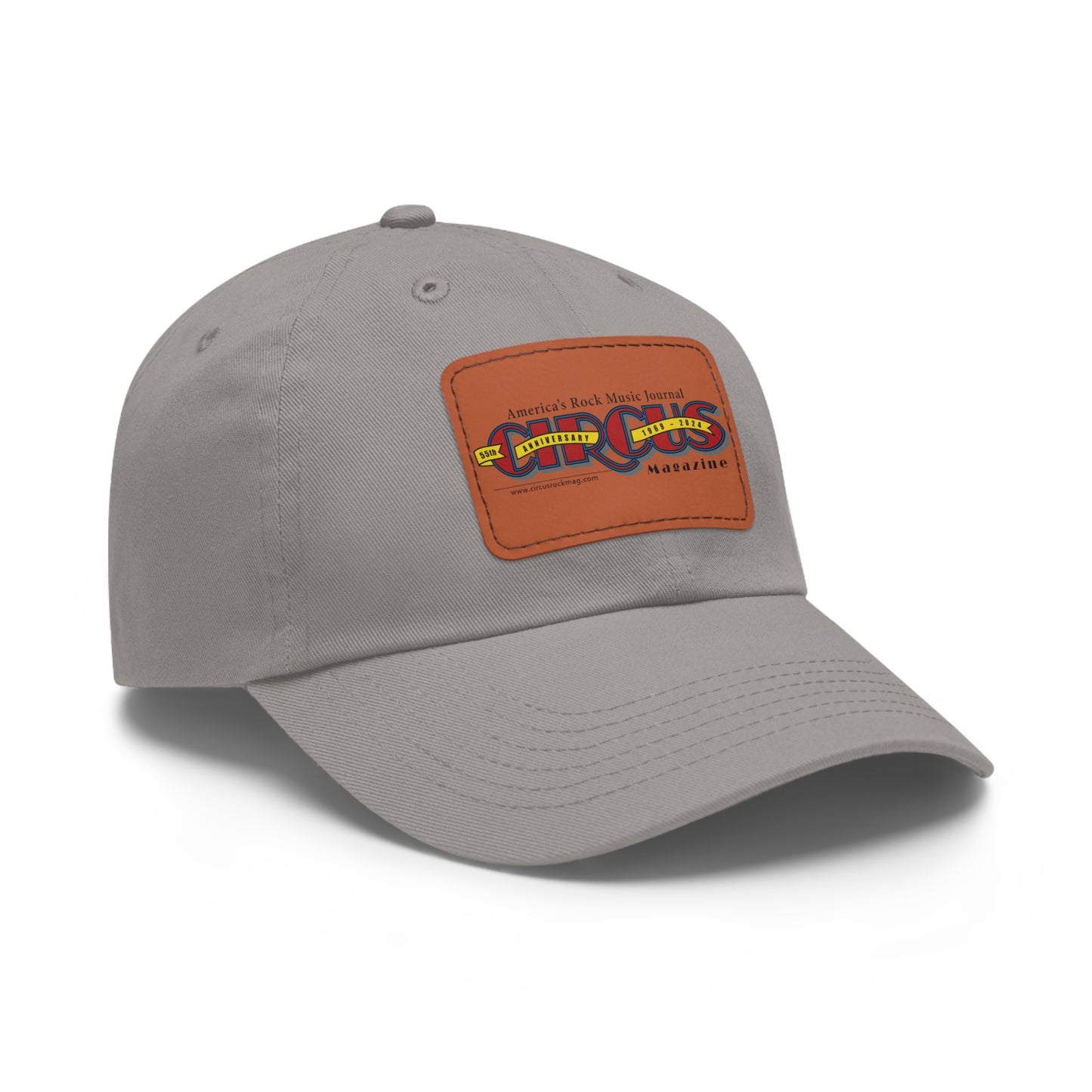 55th Anniversary Dad Hat with Leather Patch