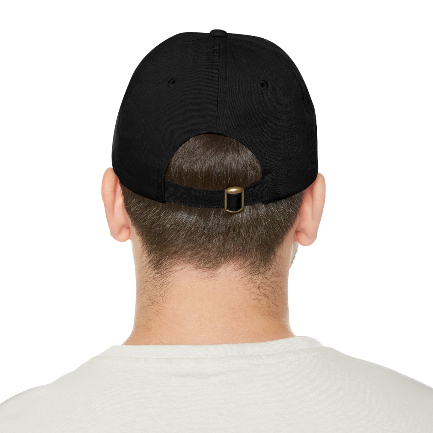 Patriotic Dad Hat with Leather Patch