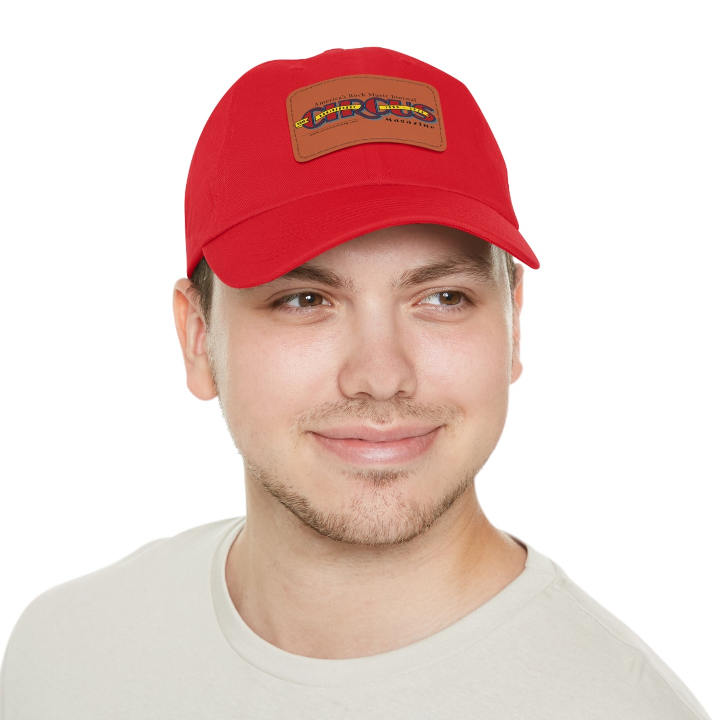 55th Anniversary Dad Hat with Leather Patch
