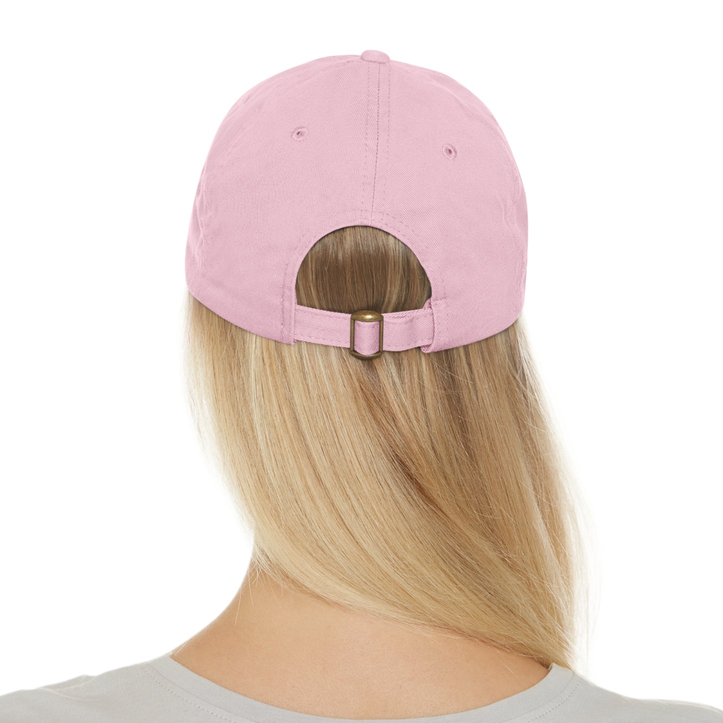 Patriotic Dad Hat with Leather Patch