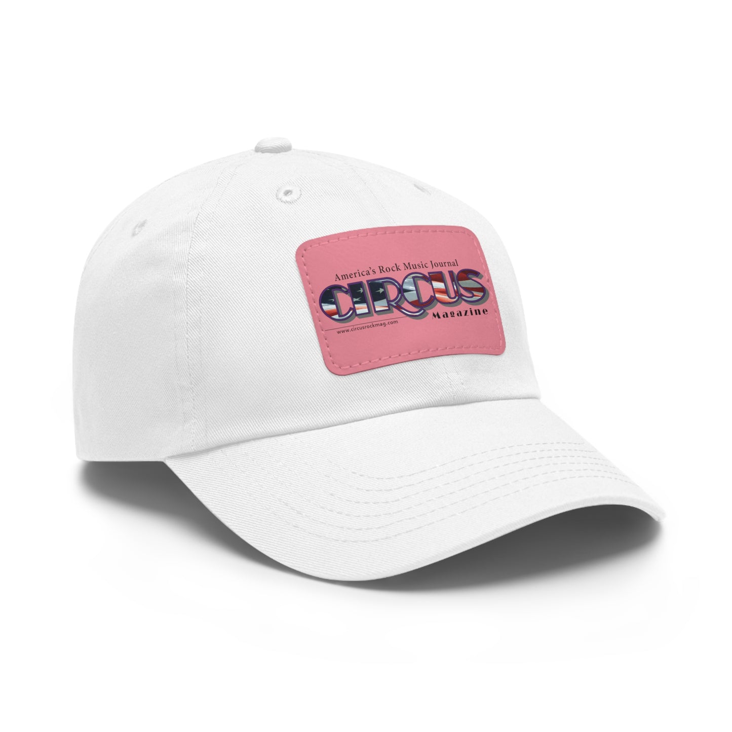Patriotic Dad Hat with Leather Patch