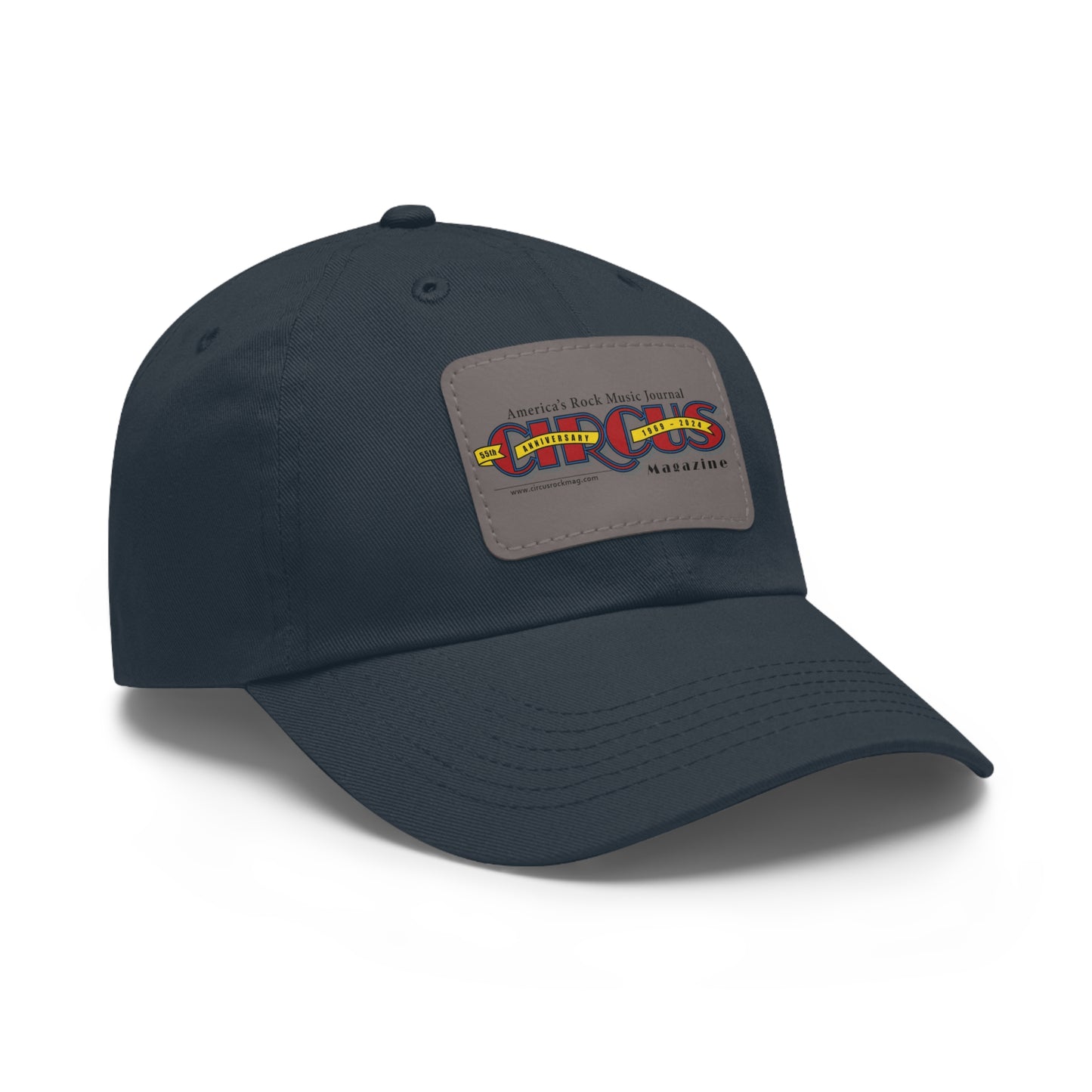 55th Anniversary Dad Hat with Leather Patch