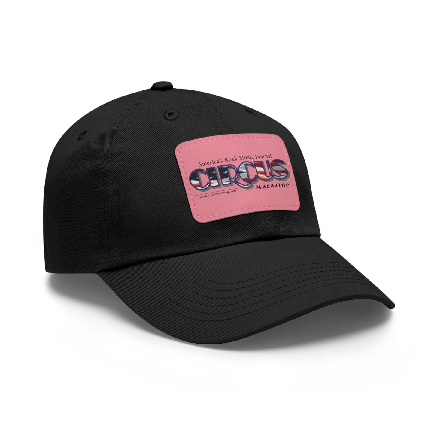 Patriotic Dad Hat with Leather Patch