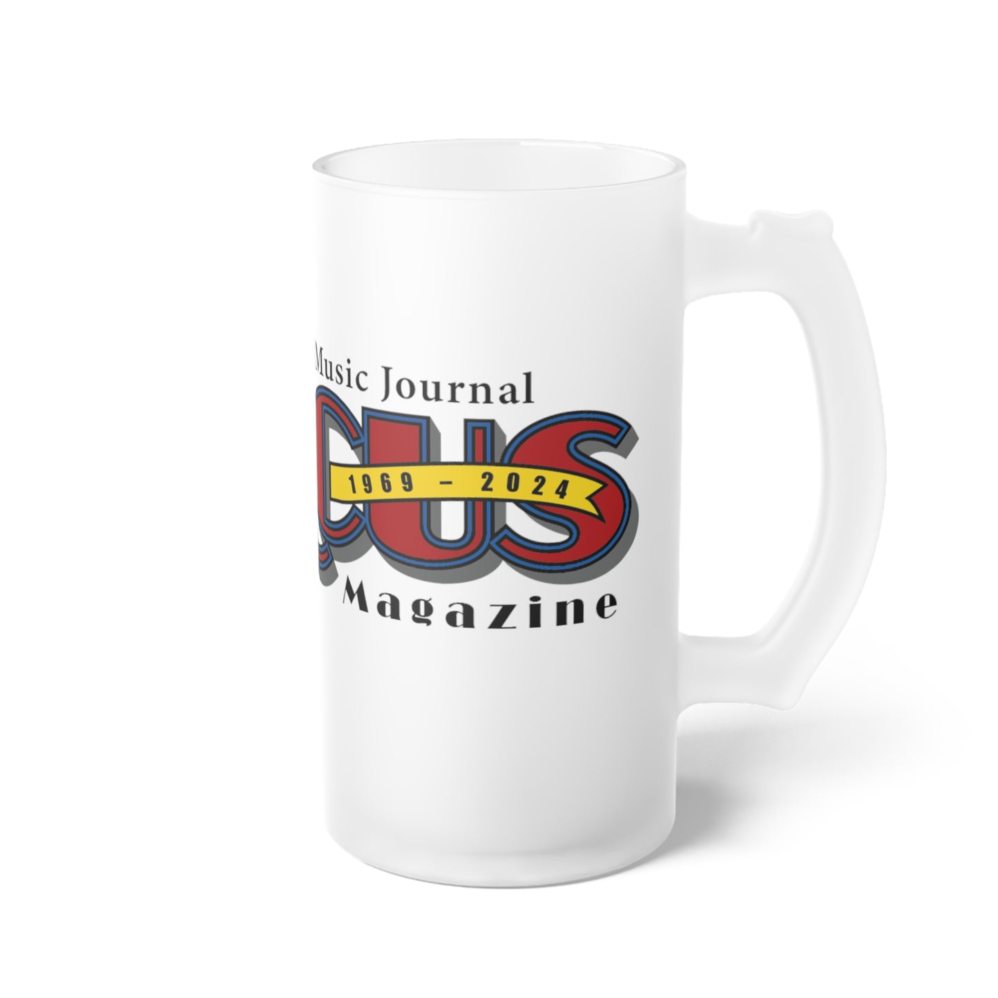 55th Anniversary Frosted Glass Beer Mug