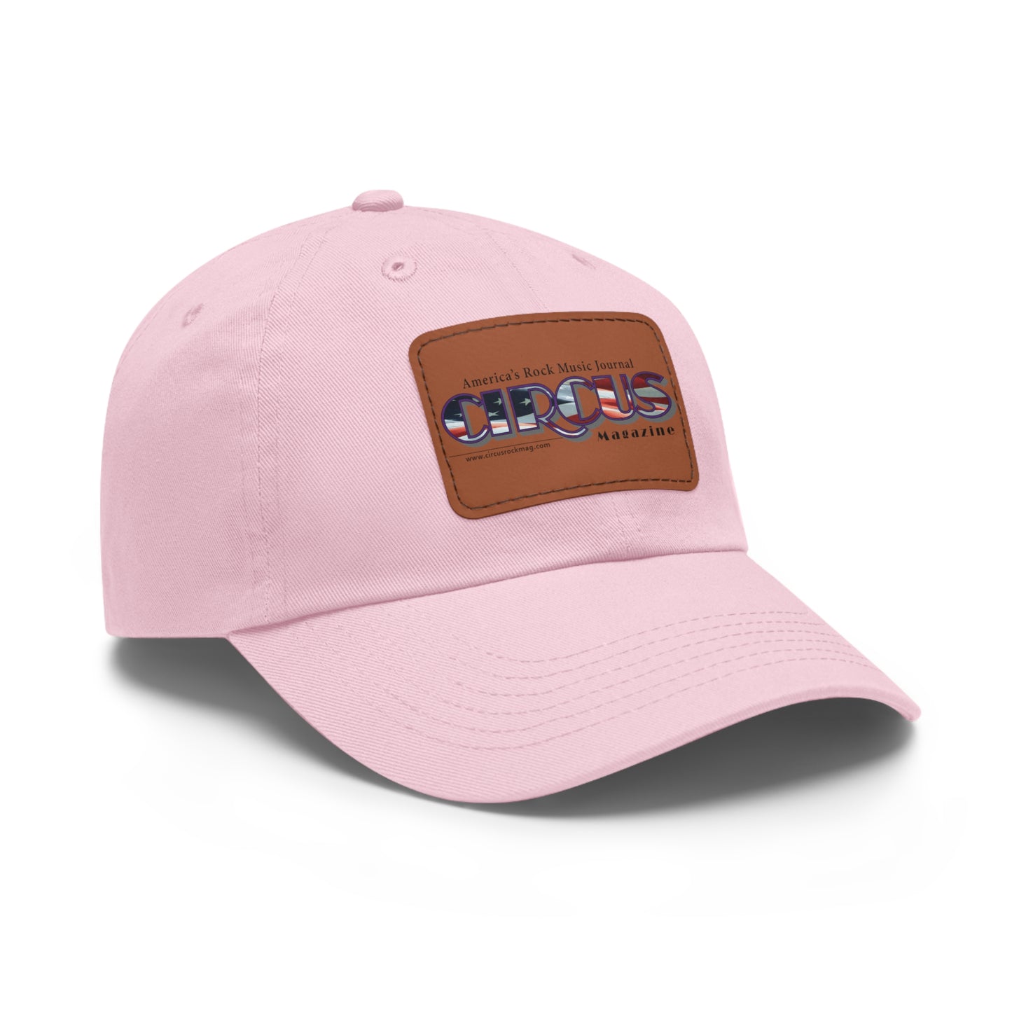 Patriotic Dad Hat with Leather Patch