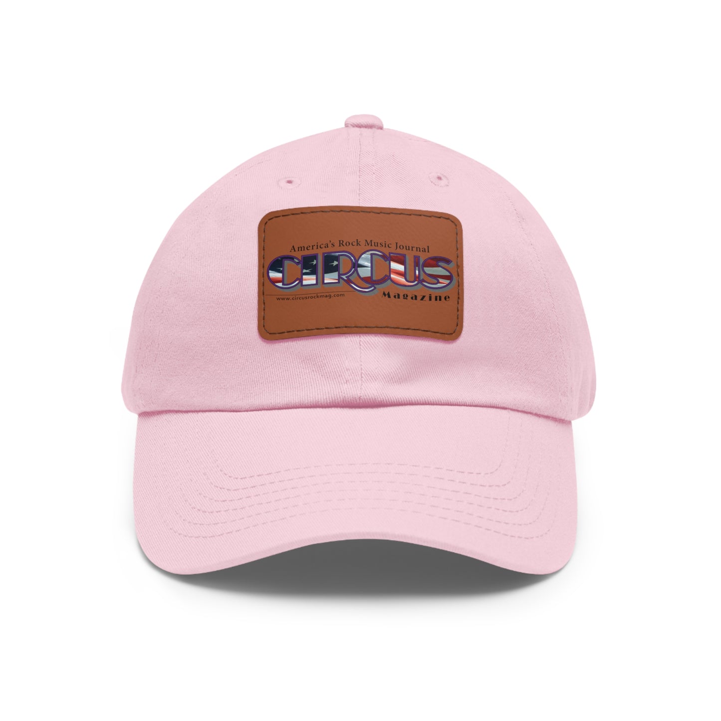 Patriotic Dad Hat with Leather Patch