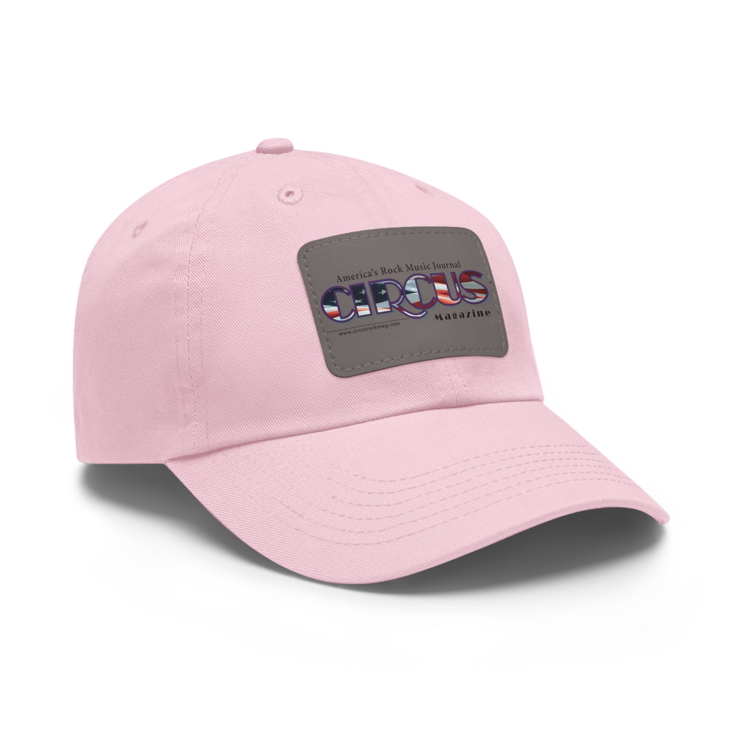 Patriotic Dad Hat with Leather Patch