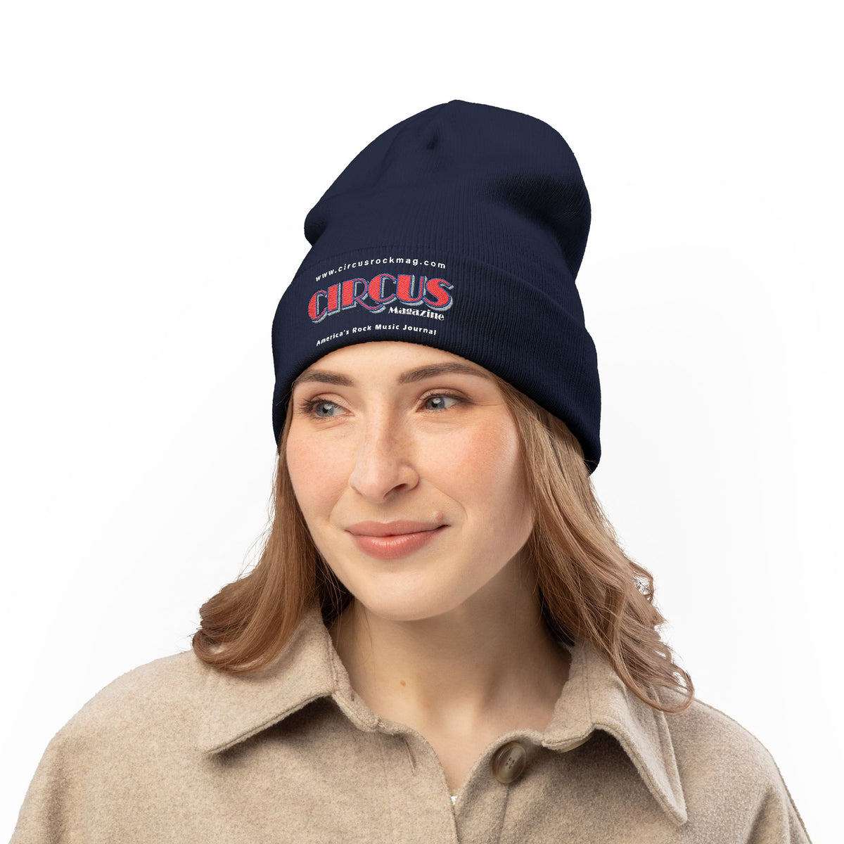 Embroidered Knit Beanie