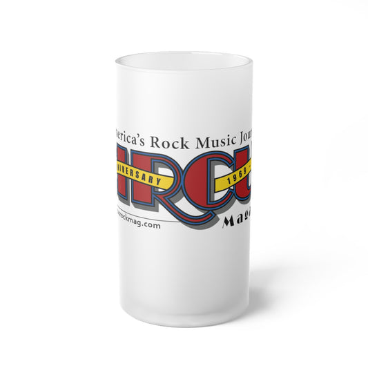 55th Anniversary Frosted Glass Beer Mug