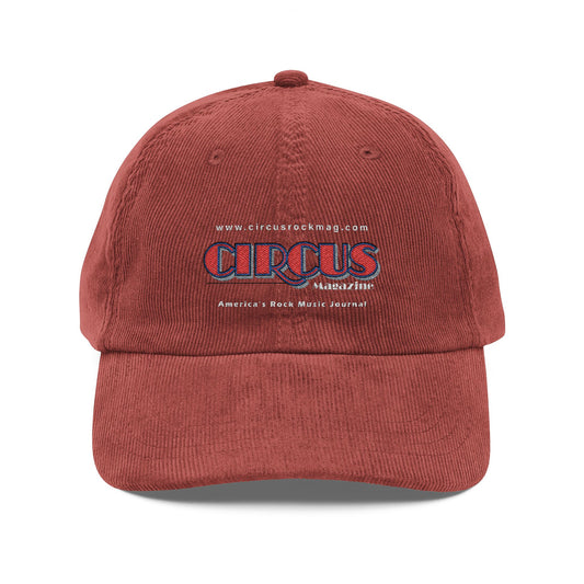 Embroidered Vintage Corduroy Cap