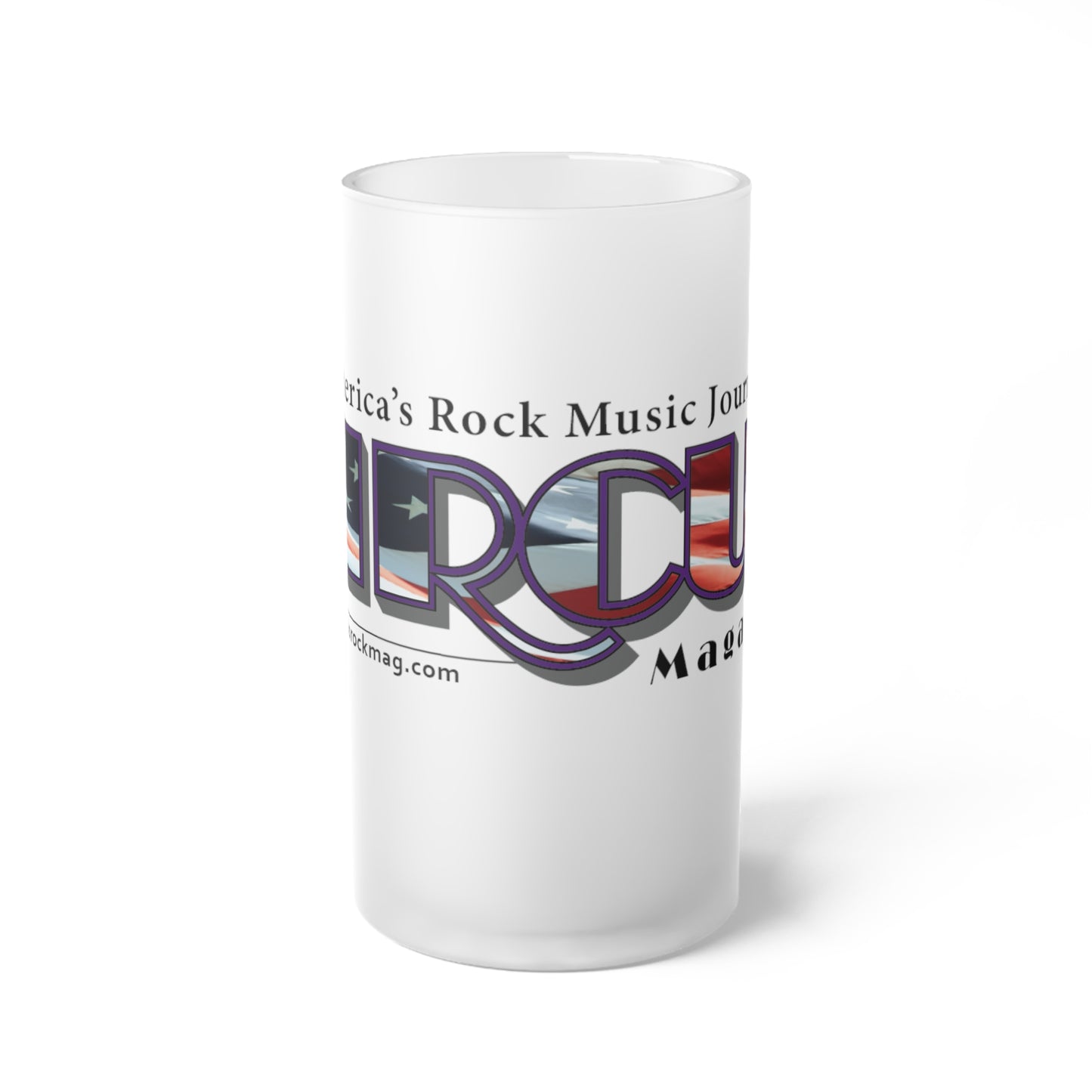 Patriotic Frosted Glass Beer Mug
