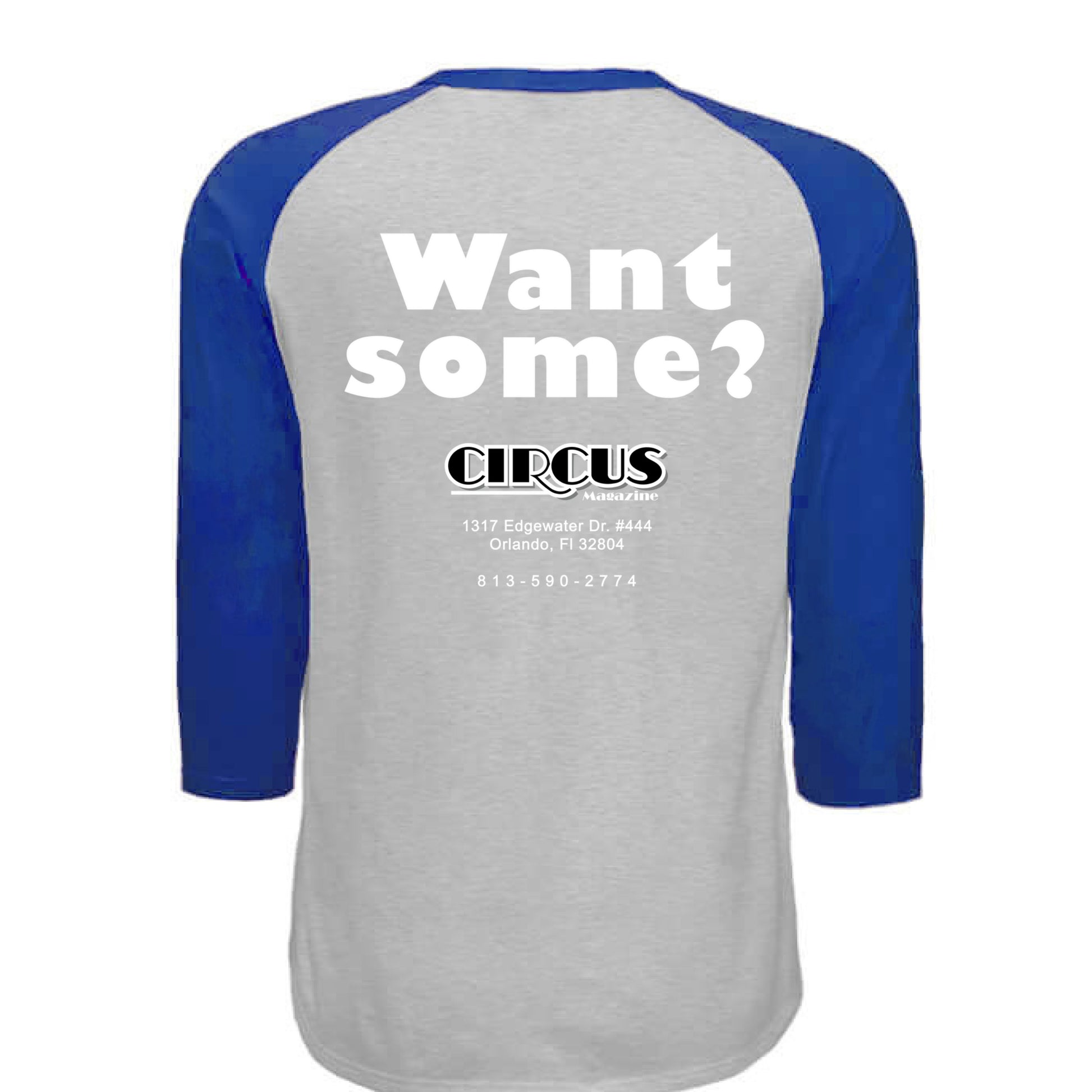 HEATHER GREY / ROYAL - BACK